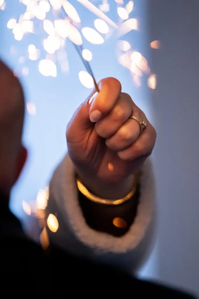 Foto vom Ehering mit Lichteffekten